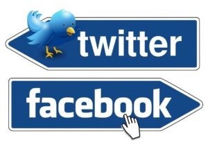 réseaux sociaux Twitter Facebook