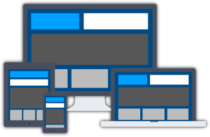Site internet responsive sur ordinateur, tablette et smartphone
